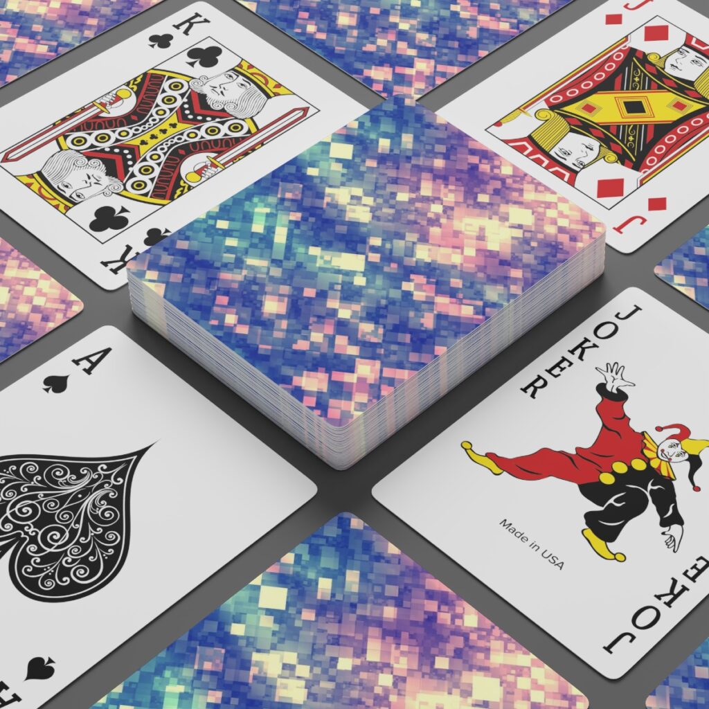 Thaker Magic™ Blurred-Back Camouflage Cards, 54 Standard Size Playing Cards