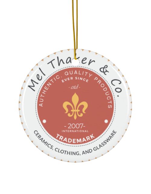 Mel Thaker & Co.™ 100% Ceramic Christmas Tree Ornaments