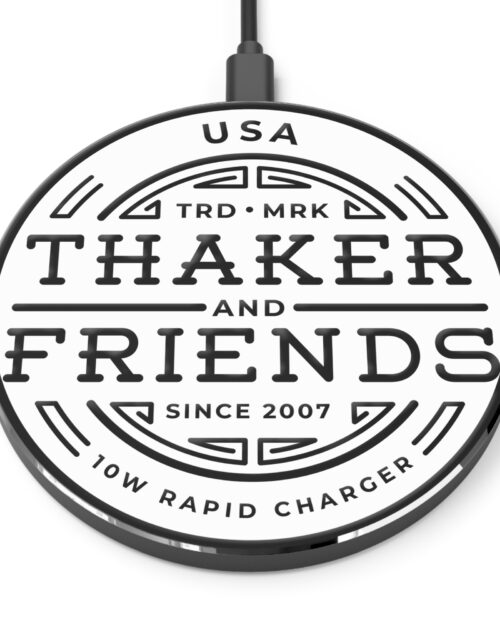 Mel Thaker and Friends™ 10 Watt Rapid Wireless Charger for Android and Apple Phones and Tablets