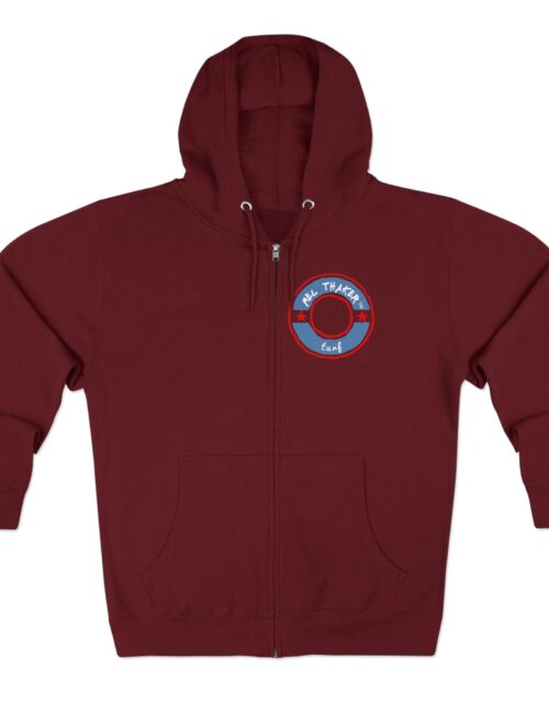 Mel Thaker Turf™ Zip Up Hooded Sweatshirts in 5 Different Color Schemes
