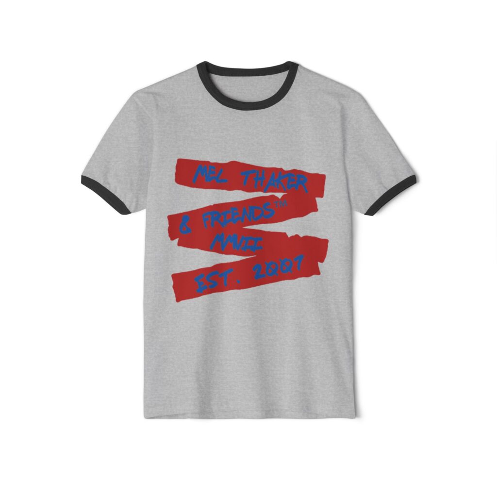 Mel Thaker and Friends™ 100% combed, ring-spun cotton Number 3 T-shirt in 4 colors