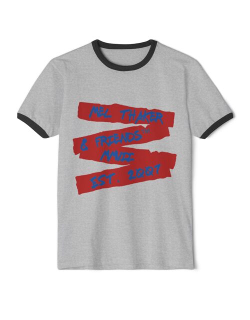 Mel Thaker and Friends™ 100% combed, ring-spun cotton Number 3 T-shirt in 4 colors